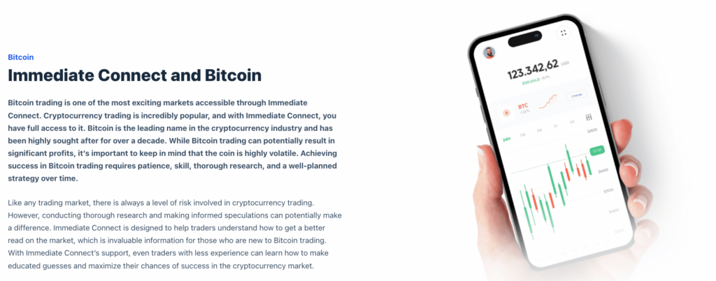 Immediate Connect e Bitcoin