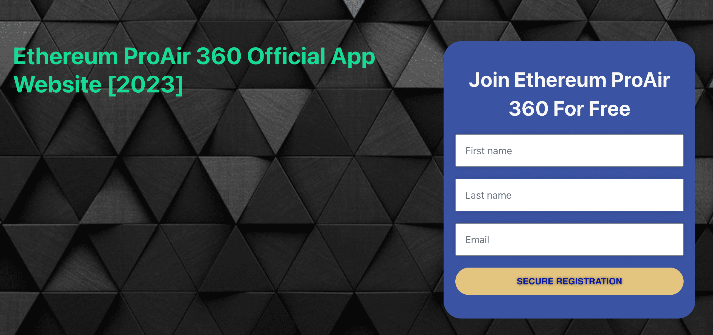 Ethereum ProAir 360 Ethereum ProAir 360