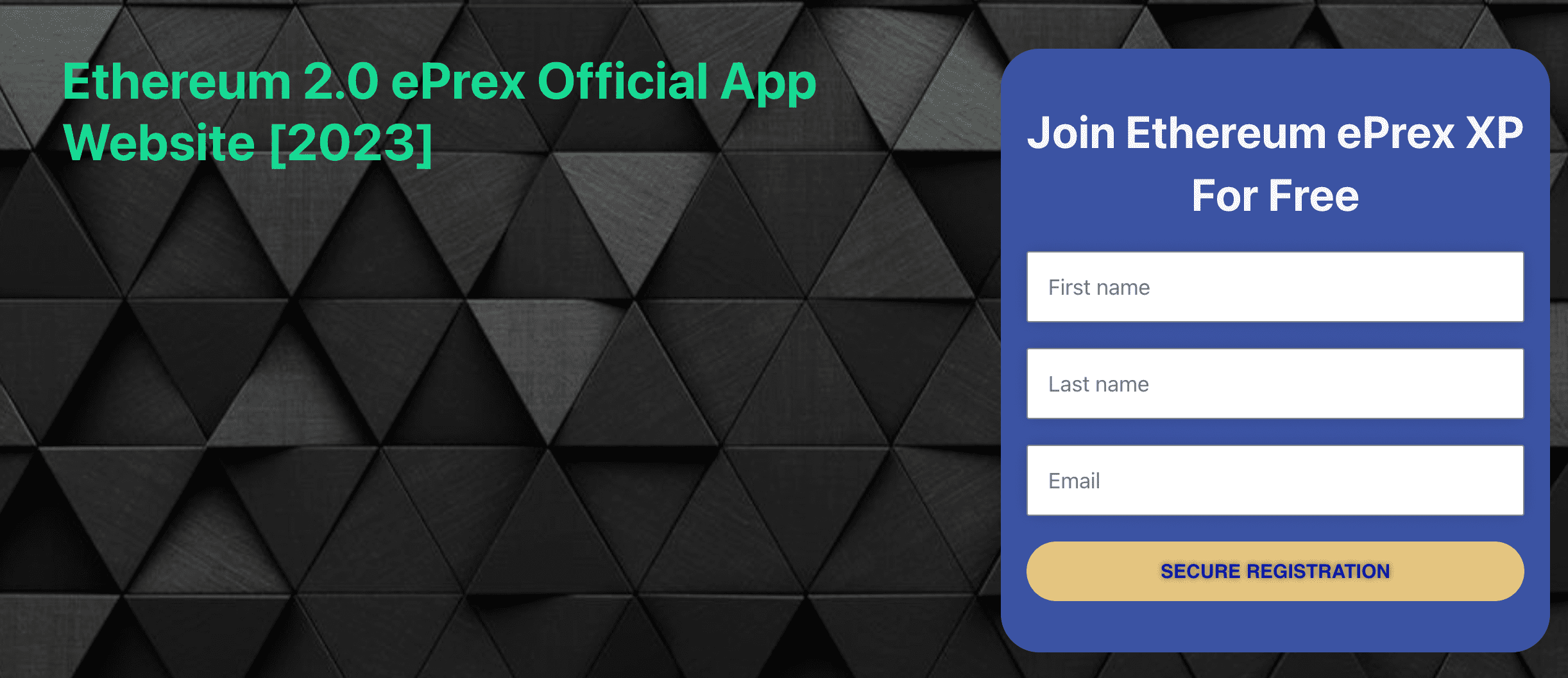 Ethereum ePrex 2.0 Ethereum ePrex 2.0