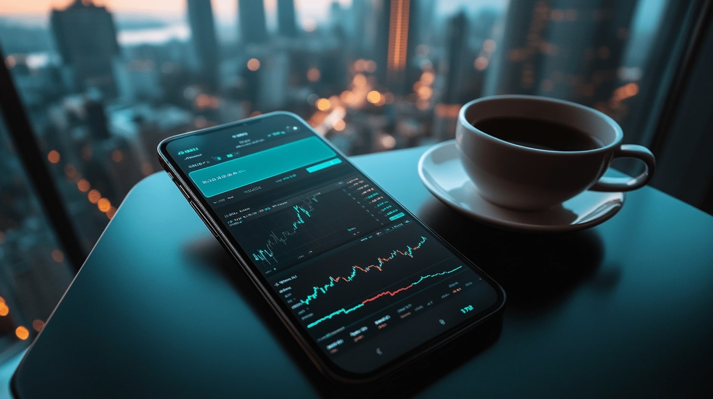 Smartphone trading dashboard view Reviews